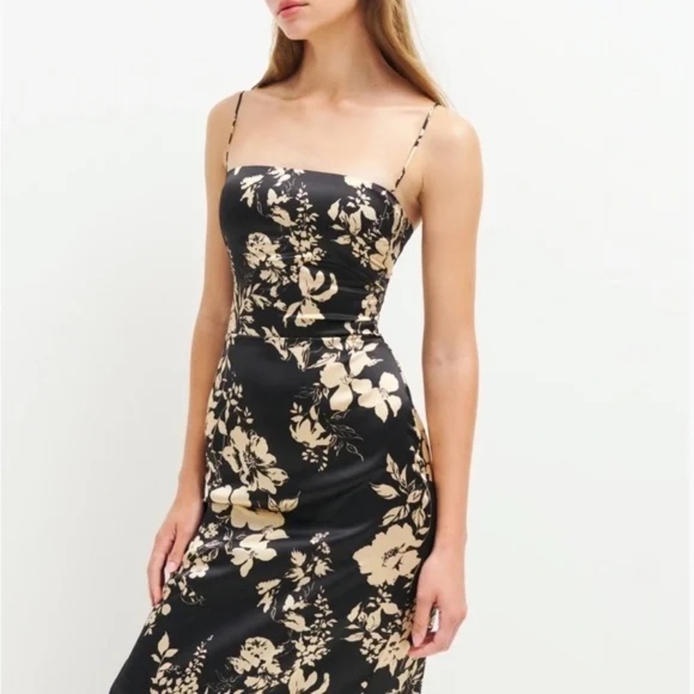 Reformation Frankie Silk Dress